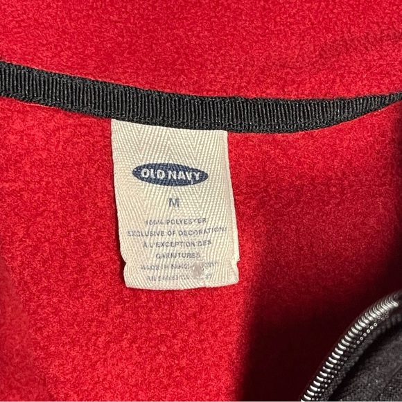 Old Navy Y2K Vintage Quarter Zip Fleece Men’s Medium Pullover Jacket 90s - Picture 6 of 9